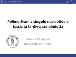 Polimorfismi a singolo nucleo]de e tossicità