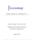 Locusmap Manual - Software Tools for Animal Gene Mapping