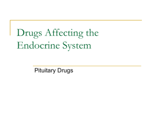 Drugs Affecting the Endocrine System