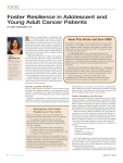 Foster Resilience in Adolescent and Young Adult Cancer Patients
