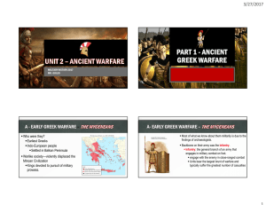 part 1 - ancient greek warfare