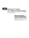 Infection Control and Applied Epidemiology