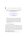 Public-key cryptography in functional programming context