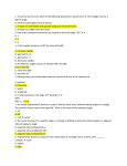 1. To use the law of sines, which of the following statements must be