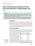 Mean Arterial Pressure may affect LV Mass even when Clinic BP is