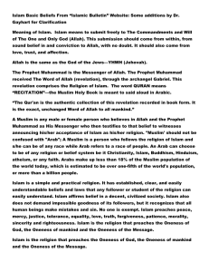 Phil 105 Islam Basic Beliefs Edited Wikipedia Article