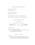 Normal Distribution Lecture Notes - NIU Math Department