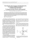 Determination of the Transport and Optical Properties of a Nonideal