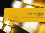 Real Numbers - cguhs-algebra5