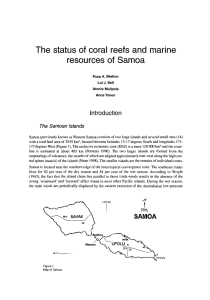 The status of coral reefs and marine resources of Samoa