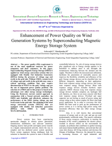 Enhancement of Power Quality on Wind Generation Systems by