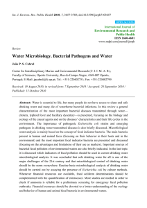 Water Microbiology. Bacterial Pathogens and Water