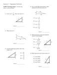 Geometry 2 – Trigonometry Test Review G.SRT.6 Learning Target: I