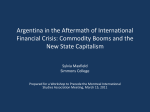 Argentina in the Aftermath of International Financial Crisis