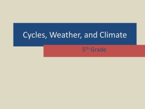 Weather and Climate