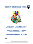 Chemistry Answers - Heathcote School and Science College