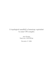 A topological manifold is homotopy equivalent to some CW