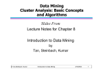 Data Mining Cluster Analysis: Basic Concepts and Algorithms Slides