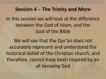 Session 4 – The Trinity and more