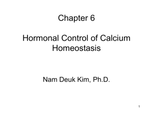 Chapter 6 Hormonal Control of Calcium Homeostasis