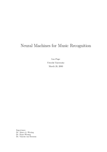 Neural Machines for Music Recognition