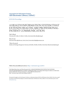 a health information system that extends healthcare