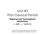 Unit #3 Post Classical Period