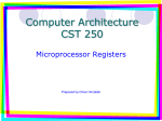 10. Registers in Micro Processor