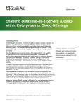 Enabling Database-as-a-Service (DBaaS) within Enterprises or