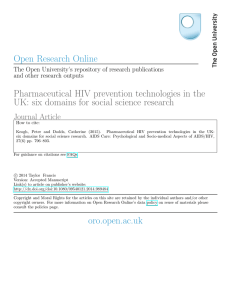 Pharmaceutical HIV prevention technologies in the UK: six domains