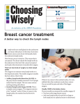 Breast cancer treatment - Consumer Health Choices