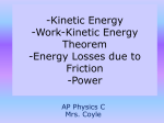 Kinetic Energy -Work-Kinetic Energy Theorem