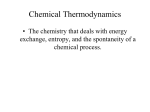 Themodynamic notes section 6.1