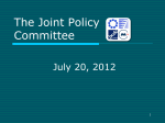The Joint Policy Committee