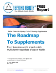 The Roadmap To Supplements - Beyond Health News Archives