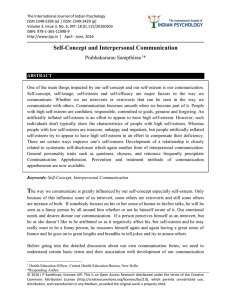 Self-Concept and Interpersonal Communication