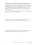 Extra Practice I: Measuring location and Normal distributions