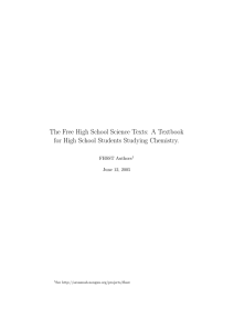 The Free High School Science Texts: A Textbook for High School