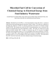 Microbial Fuel Cell for Conversion of Chemical Energy to Electrical