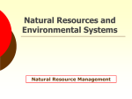 Biotic natural resources - Owen