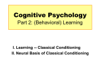 cognitive psychology: part 2: learning