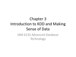 Chapter 3 Introduction to KDD and Making Sense of