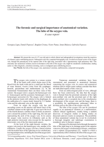 The forensic and surgical importance of anatomical variation. The