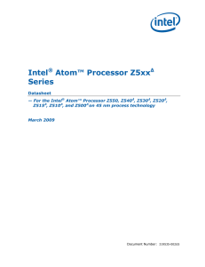 Intel® Atom™ Processor Z5xxΔ Series