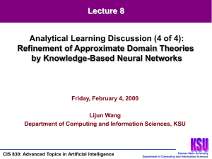 CIS 830 (Advanced Topics in AI) Lecture 2 of 45 - KDD