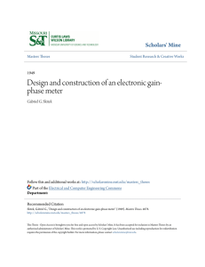 Design and construction of an electronic gain