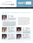 WHAT`S NEW - Radiation Oncology Services