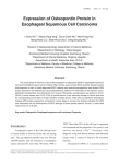 Expression of Osteopontin Protein in Esophageal Squamous Cell