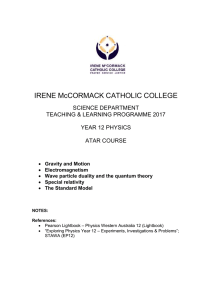 Yr12 Physics Course Outline IMCC 2017