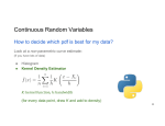 Continuous Random Variables